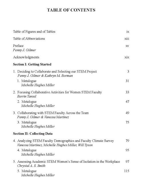 table of Contents
